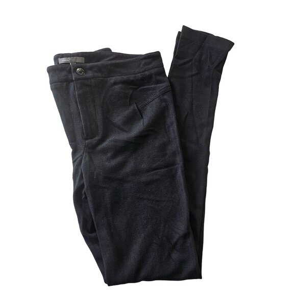 Vince Women's Black Knit Legging Pants Seam Detail size 8 - Picture 3 of 15